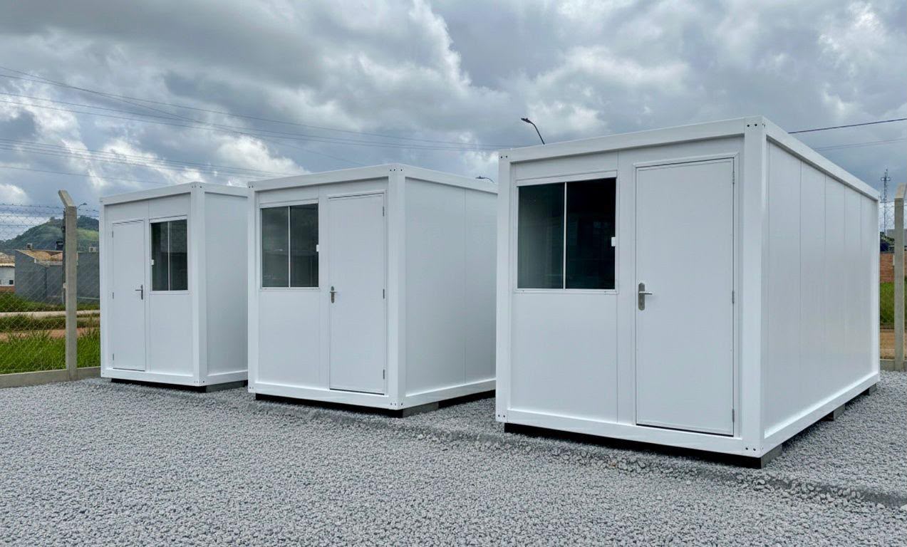 Contêineres modulares termoacústicos